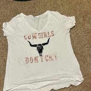 Cowgirls don’t cry tee